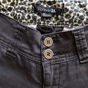 Gray pants, skinny fit